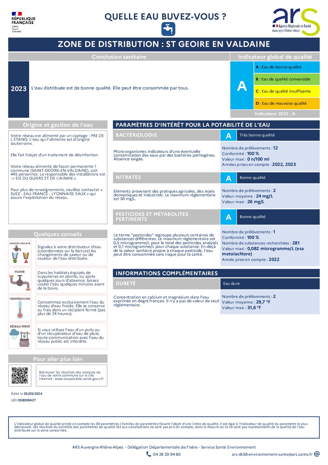 Cliquez pour ouvrir le bulletin du Mas